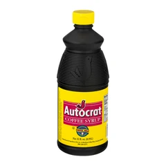 Autocrat coffee syrup bottle in the Rhode Island Survival Kit.